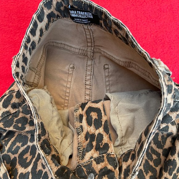 Zara Hi-Rise Animal Print Skinny Jean - Picture 4 of 8